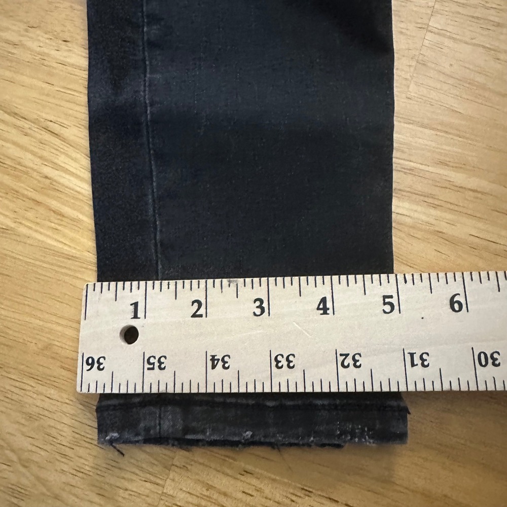 BKE Stella‎ Womens Black Denim Ankle Skinny Jeans Size 27 Distressed Low Rise - Picture 11 of 12